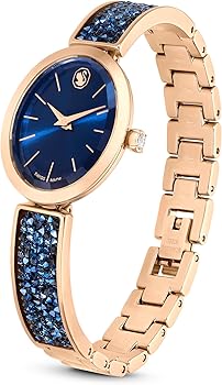 Swarovski Crystal Rock Oval Watch, Swiss Made, Crystal Bracelet