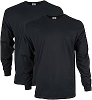 Gildan G2400 Ultra Cotton Adult Long Sleeve T-Shirt - Heavyweight 100% Cotton, Classic Fit for Everyday Comfort