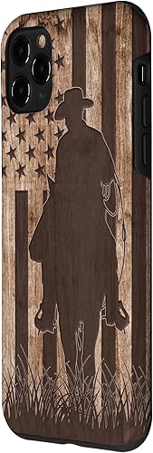 Vista 71 de iPhone SE (2020) / 7 / 8 Cowboy Rodeo Caballo de madera Patriótica Americana Bandera Cowboys Estuche de regalo