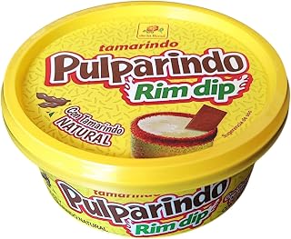 Pulparindo Rim Dip Paste With Real Fruit, Great for fruit, candy, cocktails, micheladas, and more! 8 Oz (8 Oz, MANGO)