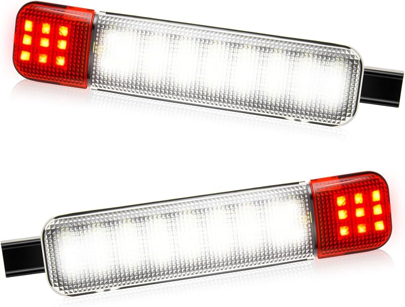 Luz LED de cortesia e advertência para painel de porta Antline 12 V para Chevy Silverado, GMC Sierra e SUV – 2 unidades