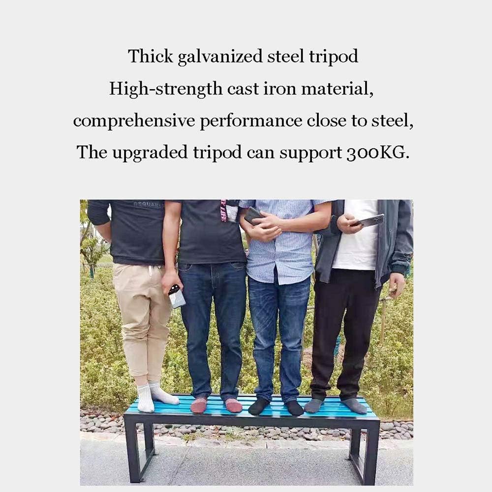 Terrace Garden Bench Outdoor Metal Bench Park Bench with Steel Frame and Corrosion-Resistant Solid Wood Seats 3-Seater More Weather-Resistant Outdoor Bench Lounge Seats (Length 120cm) (Length 100cm)