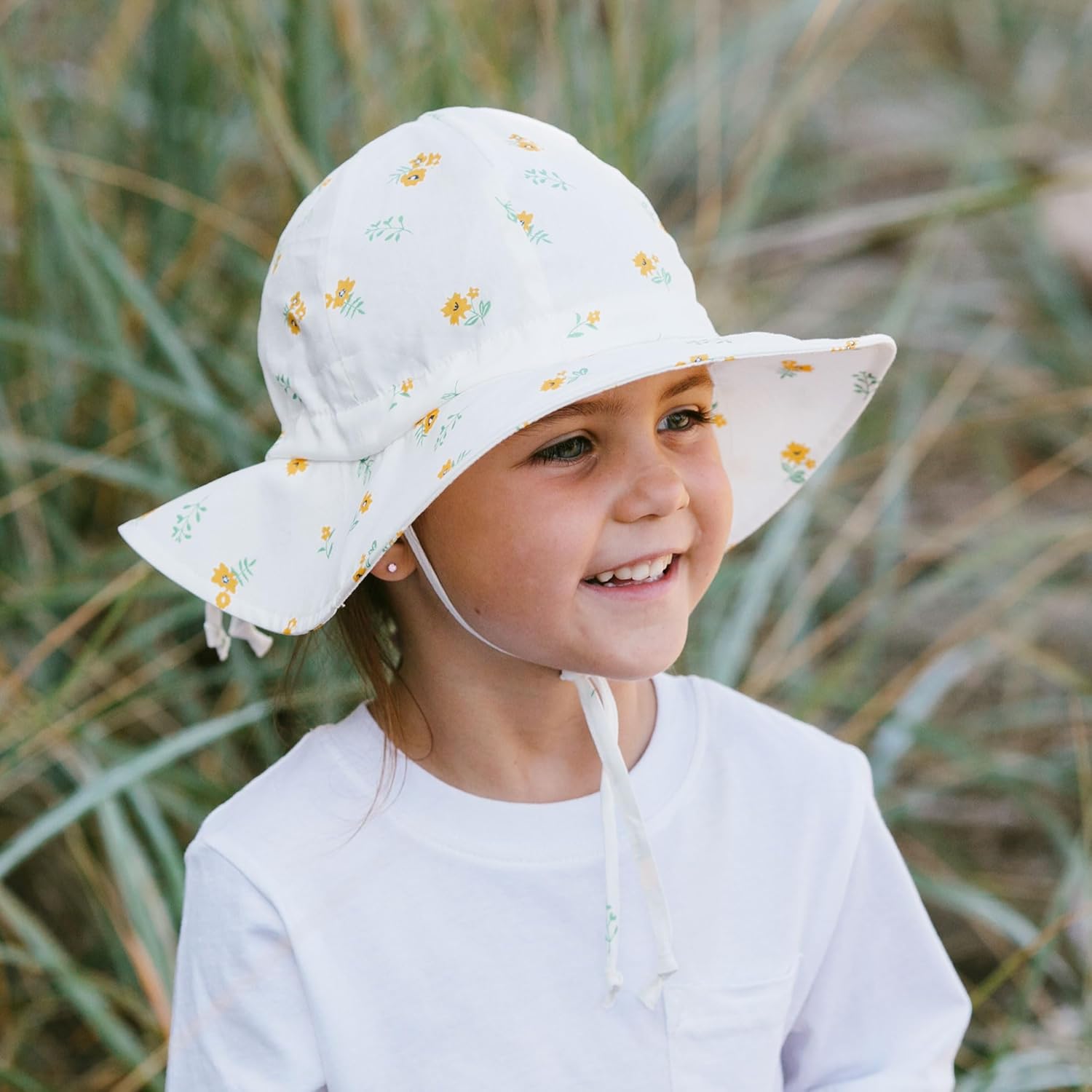 JAN & JUL Adjustable Cotton Floppy Sun Hat with 50+ UPF Protection for Girls - Image 4
