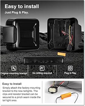 Amazon | Kiwi Master スモークLEDテールライト&3rdブレーキライト