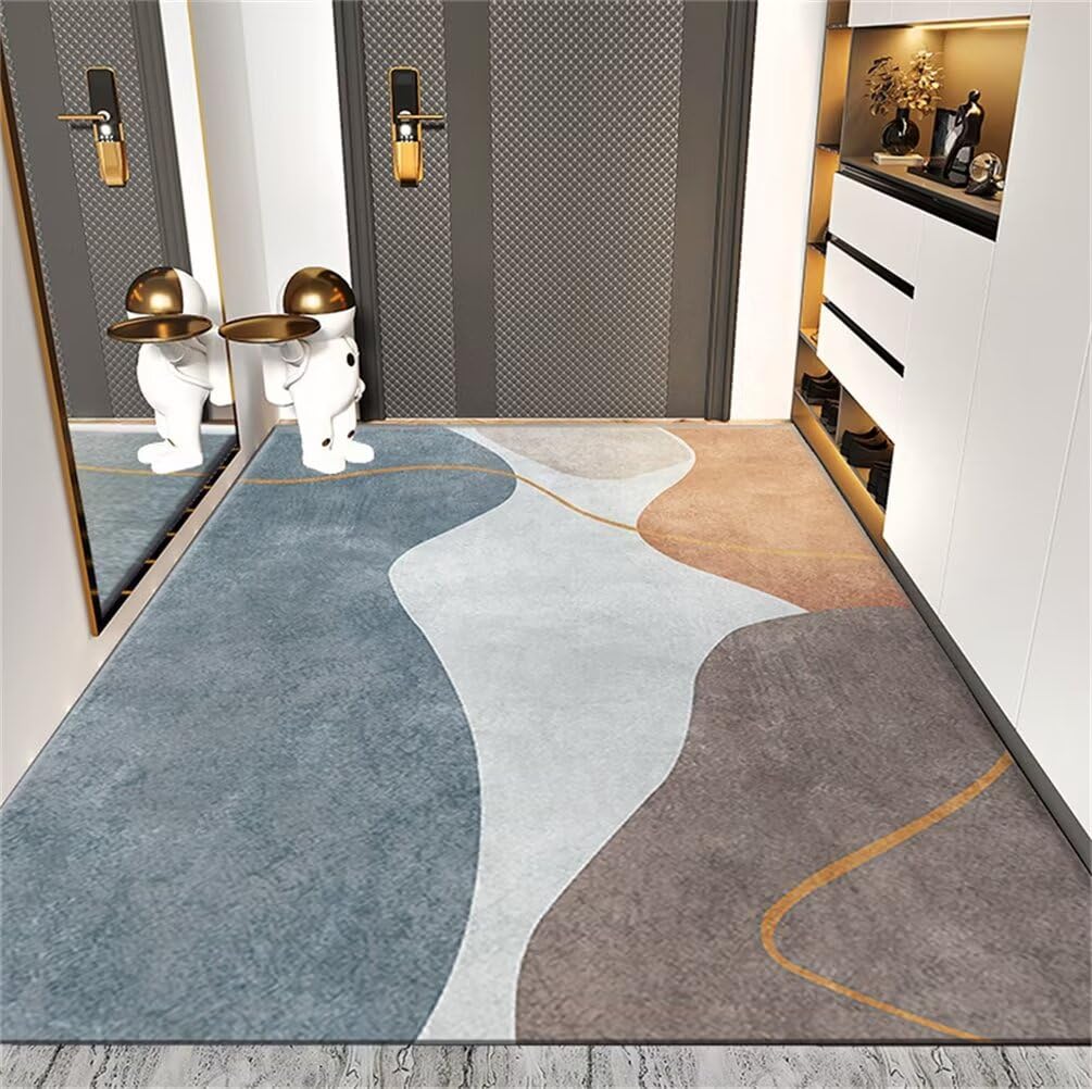 Tapis pour enfants chambre ado bleu 160x210cm idéal pour le jeu