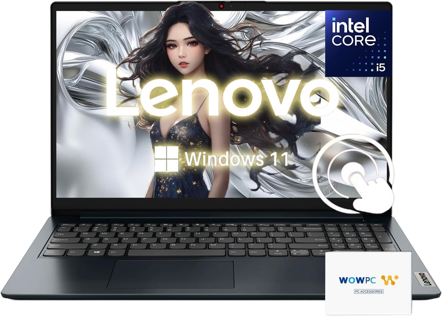 Lenovo 15.6" FHD Laptop | Intel Core i5-1235U (10 Core up to 4.40 GHz)| 24GB RAM | 1TB PCIe SSD | Anti-Glare | SD Card Reader | WiFi 6 | HDMI | Bluetooth | Webcam | Win 11 Pro | WOWPC Recovery USB