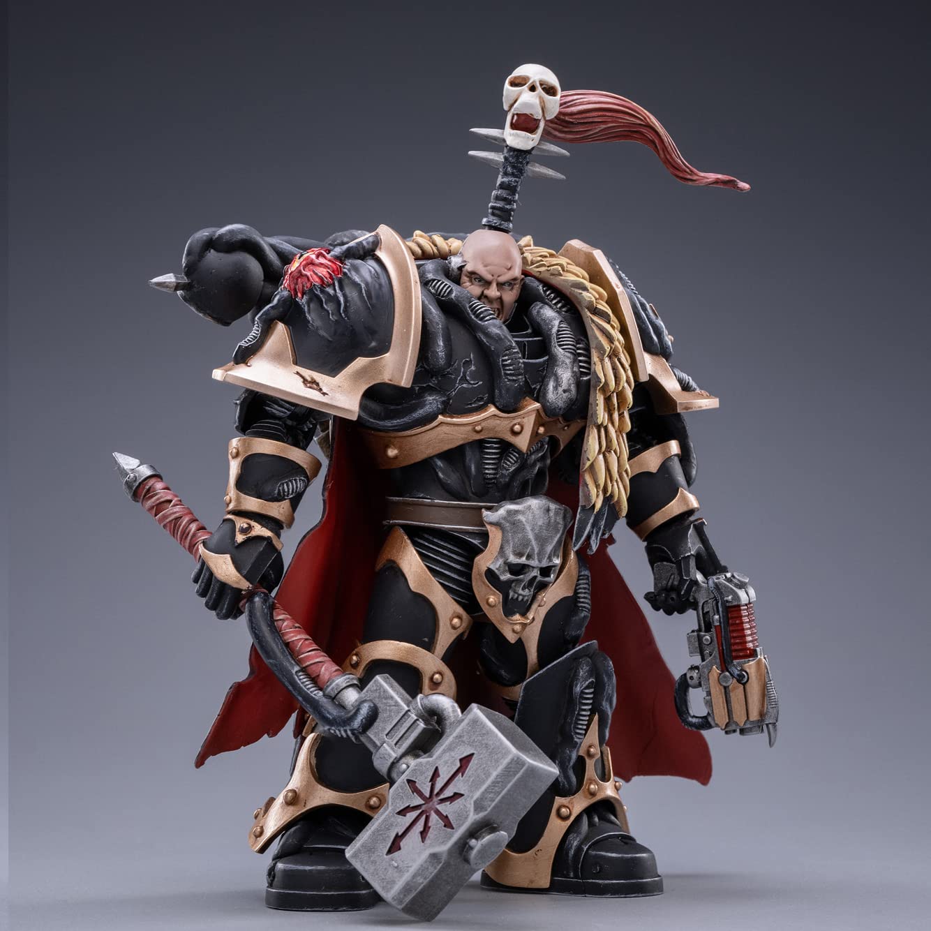 Pipigirl JoyToy 40K Genuine License 1/18 Soldier Action Figures, 4inch Army Military Extreme Warrior Models Kits(Pmaris Space Marines Black Templars) — view 12