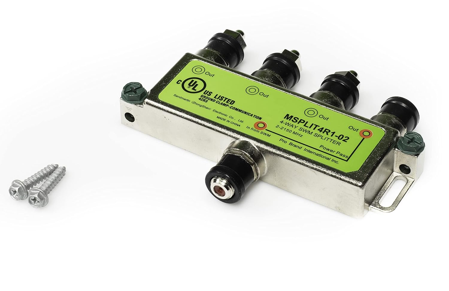 DirecTV 22150 MHz SWM Approved 4Way SMW Splitter MSPLIT4R102