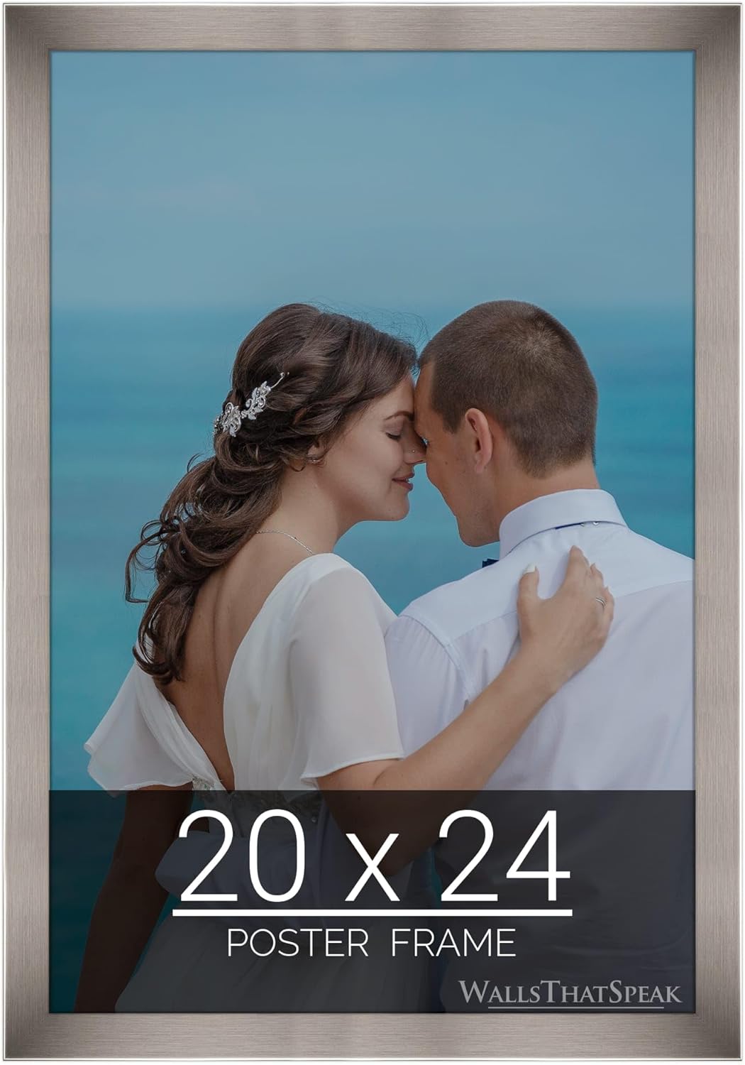 wallsthatspeak 20x24 Stainless Picture Frame for Puzzles Posters Photos or Artwork