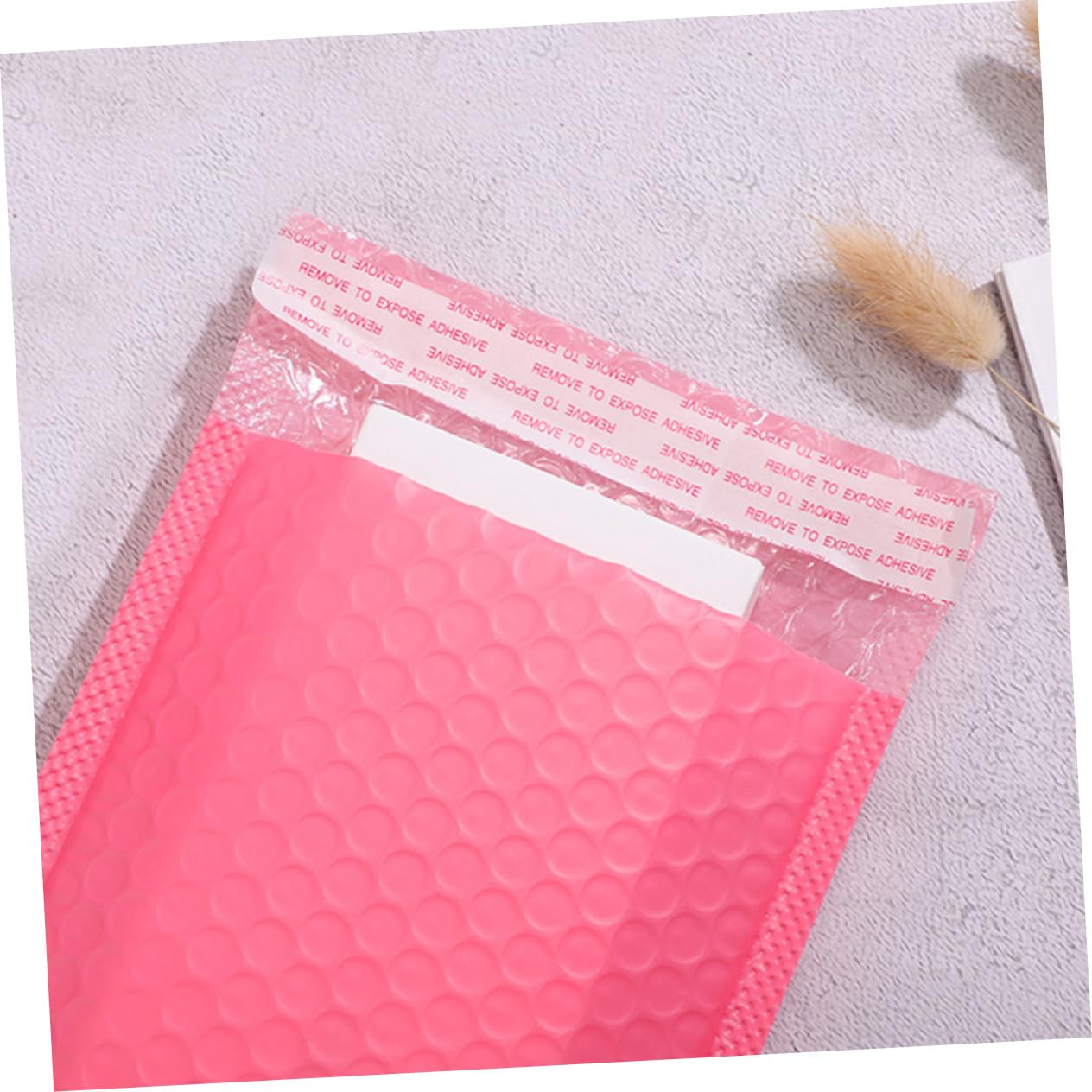 Enveloppe à Bulles Rose 100 Pièces en Pe, Adhérence Forte