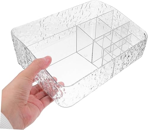 Miniatura 3 de HAKIDZEL Organizador de lápiz labial, soporte de exhibición transparente para lápiz labial de escritorio para cosméticos, elegante almacenamiento de