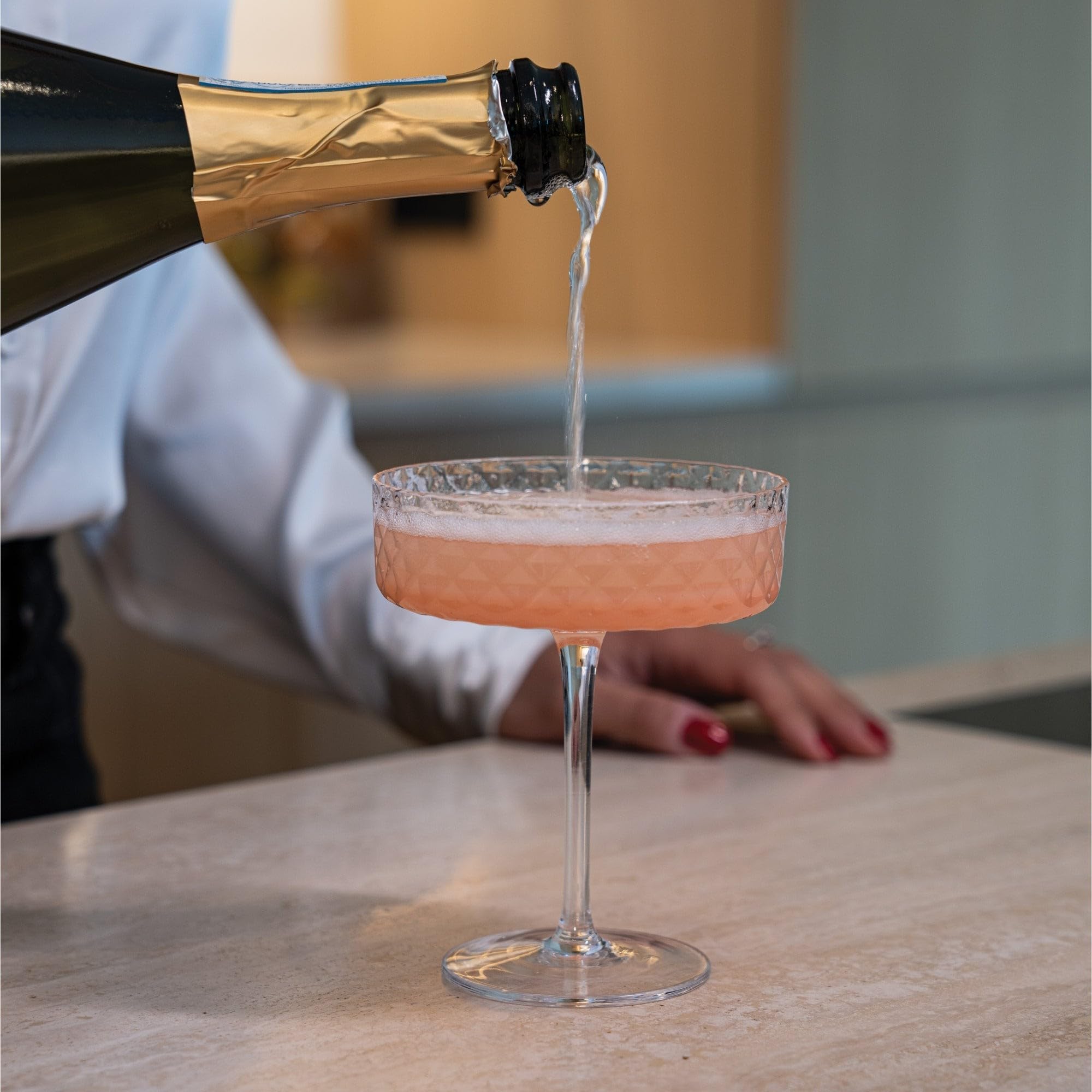 Zafferano Veneziano Mixology - Copas, Vaso para cócteles, bebidas largas, licores, diseño veneciano
