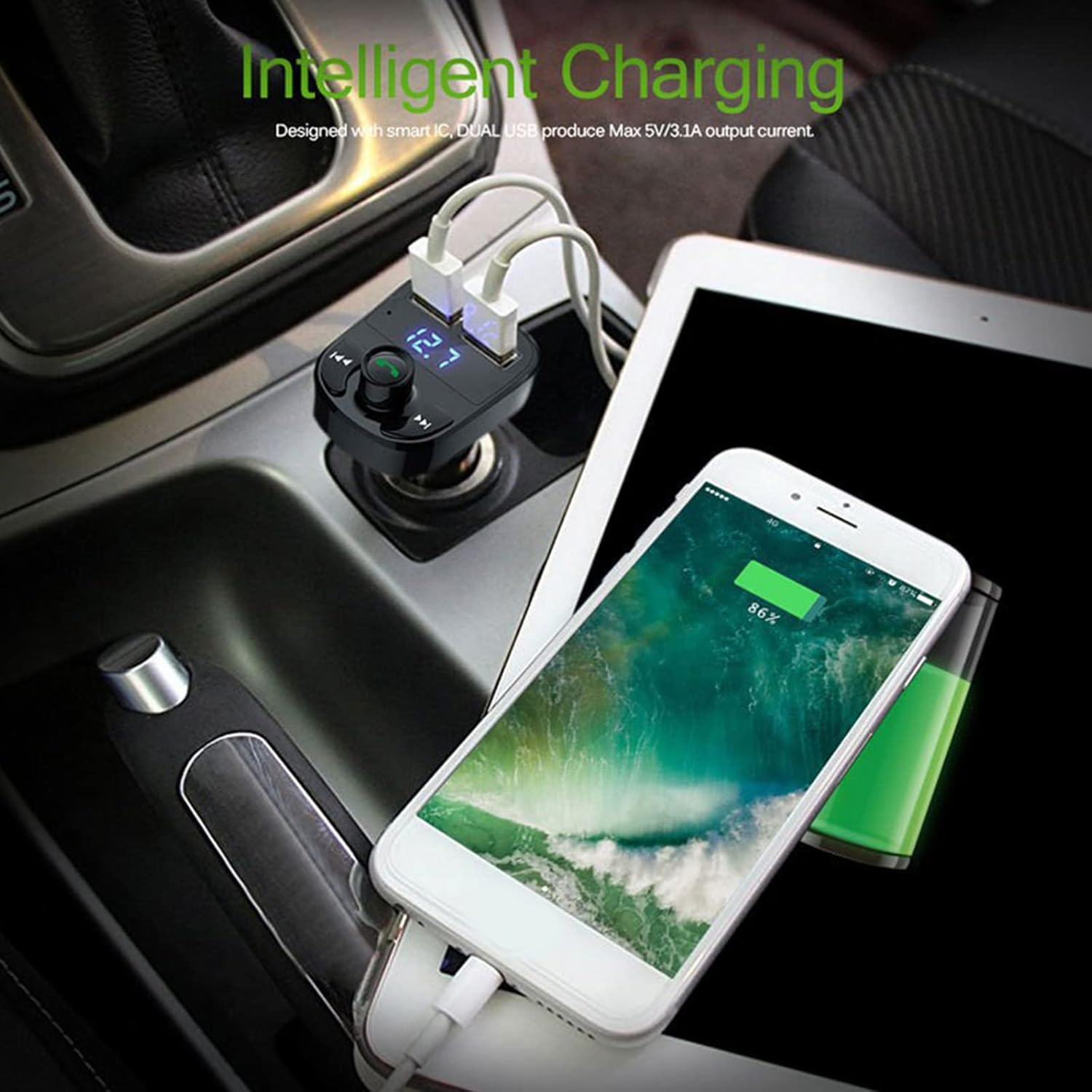 lehaha X8 in car charging setup