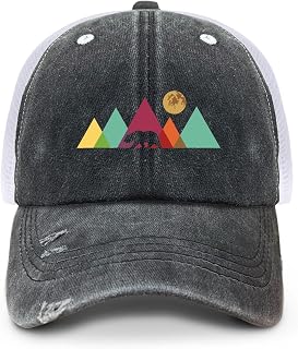 Retros Mountain Bear Golf Hats Golf caps for Son