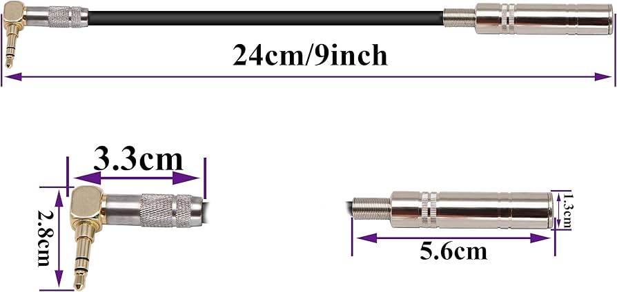 Connettori Jack 6,35mm TRS 90 Gradi - Placcati Oro, 4 Pezzi - Foto 11