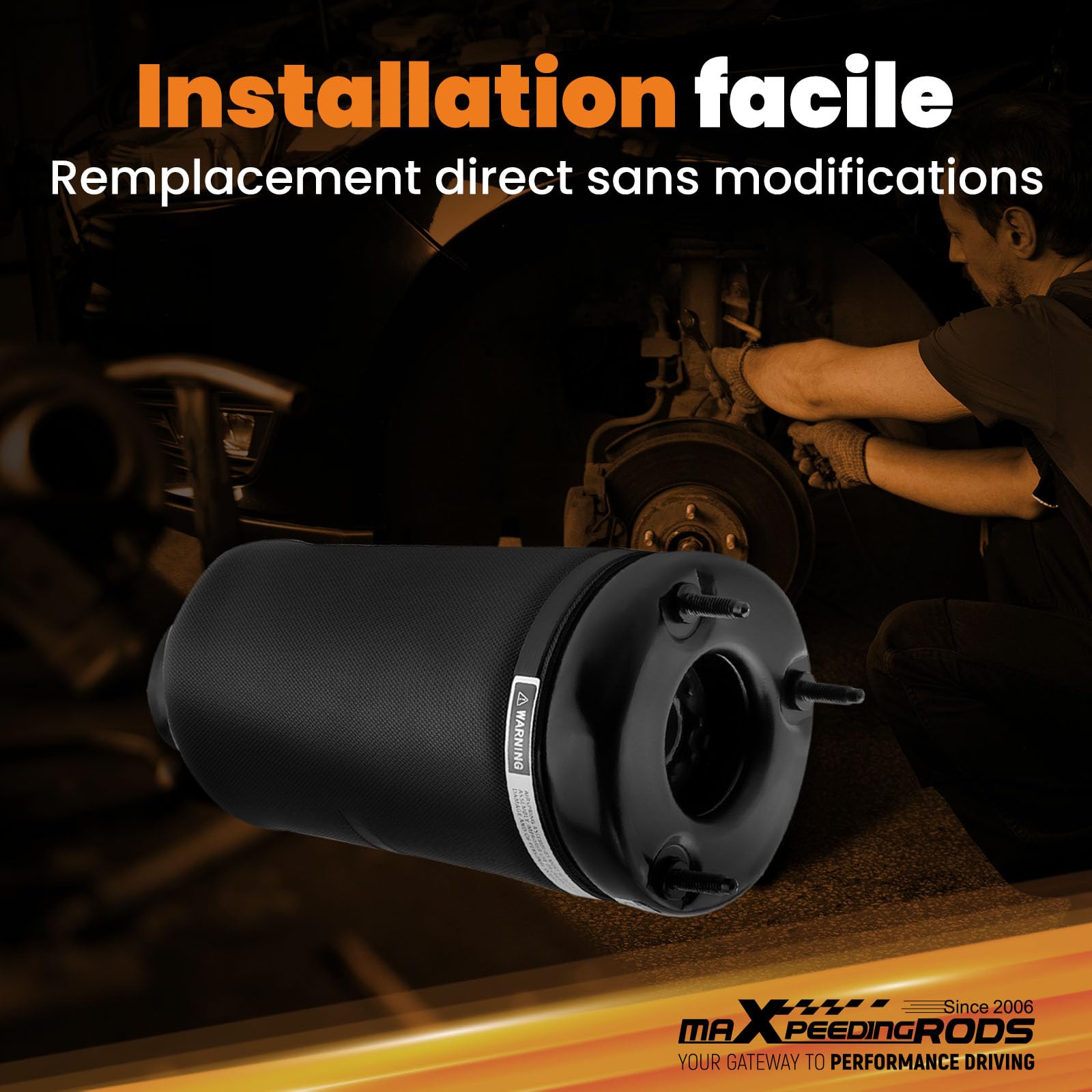 maXpeedingrods Suspension pneumatique pour Mercedes M ML GL W164 X164 | Pour Mercedes-Benz Classe GL X164 2007–2012, Classe ML W164 2006–2011, OE 1643206113, 1643206013, 1643205913, 1643205813