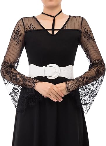 Miniatura 3 de GRACE KARIN Women's Wide Stretchy Cinch Belt 3 Inch Vintage Chunky Buckle Belts S-XXXXL