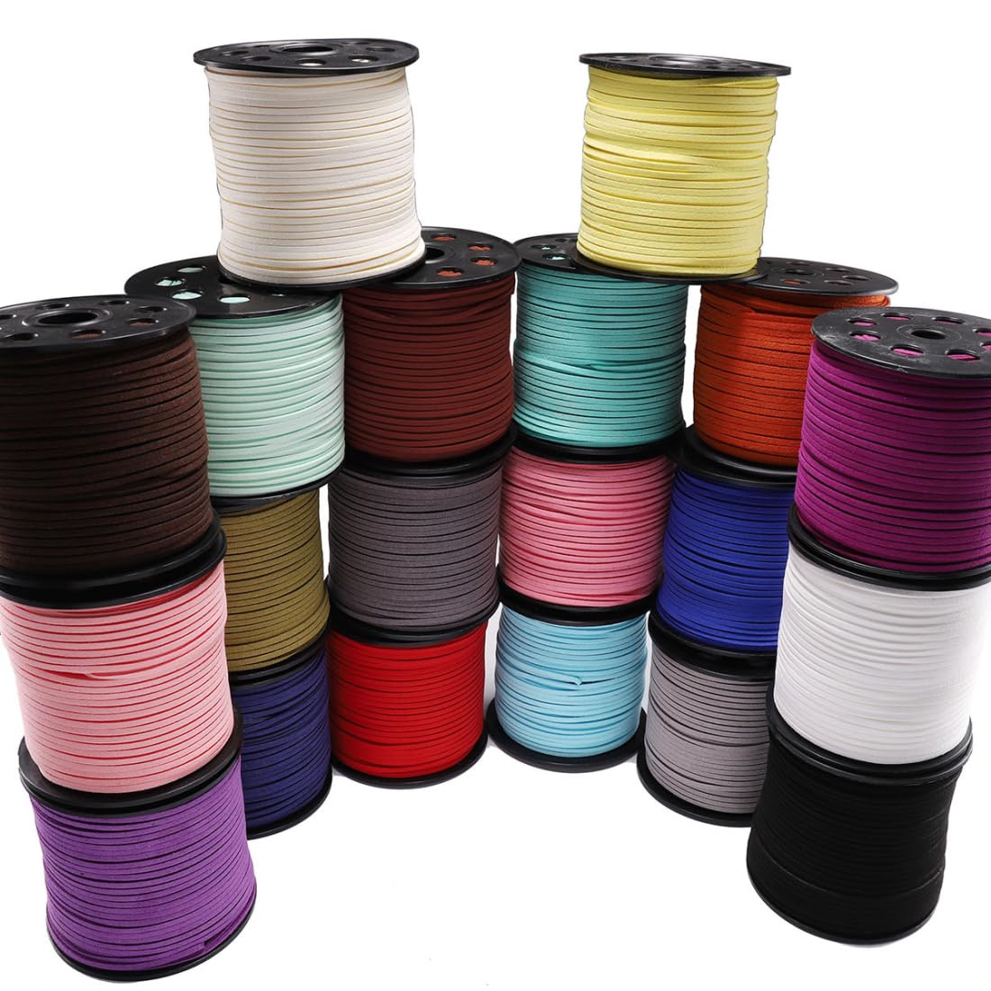1 pezzo 10 M x 2,5mm Cordino in pelle scamosciata Faux, corde in pelle per classici lavori fai da te, per bracciali, per creazione di gioielli, collane fai da te, imballaggio regalo, marrone B