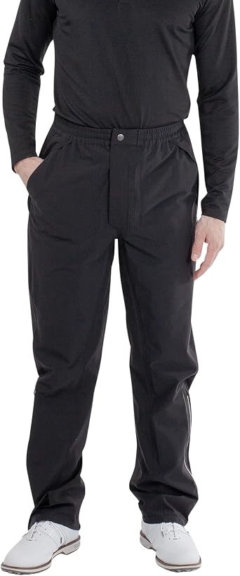 Mens Gore-TEX Golf Rain Pants 100% Waterproof Gear for Men with Stretch Fabric, Fleece-Lined Pockets Lightweight and Packable