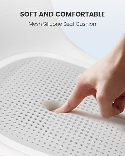 Miniatura 4 de Asiento de baño para bebés sentados, asiento de baño infantil para bebés de 6 meses en adelante, silla de baño para bebés de 6 a 12 meses, color gris