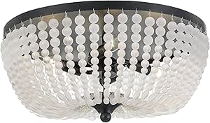 Rylee 4 Light Matte Black Flush Mount