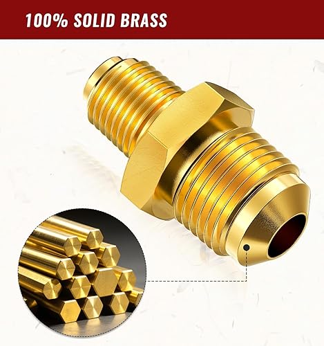 Vista 21 de Manguera reguladora de propano de alta presión de 15 pies con medidor, regulador de tanque de propano ajustable de 0 ~ 30 PSI, acero inoxidable