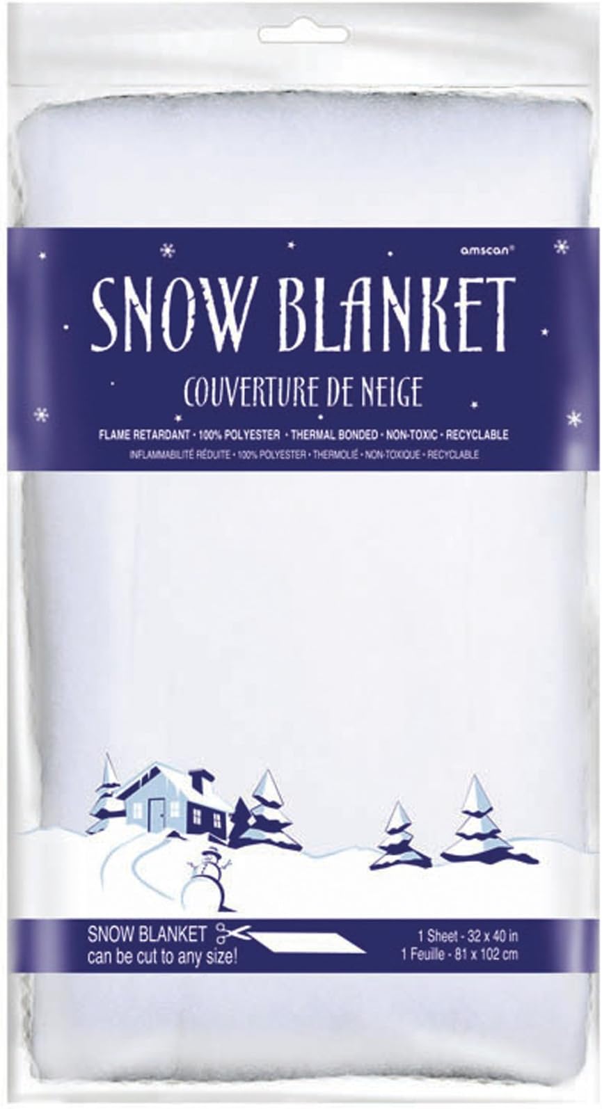 Amscan International 102 x 81 cm Snow Blanket