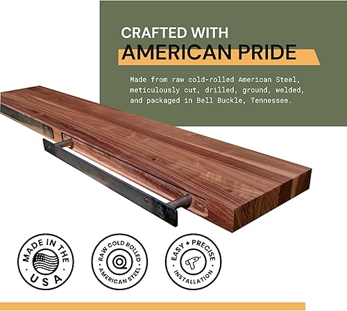 Miniatura 5 de Soporte para pares de acero inoxidable, color sólido, 24 pulgadas