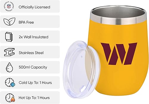 Miniatura 212 de FOCO NFL - Taza de viaje de 12 onzas con aislamiento con logotipo de equipo de la NFL para adultos