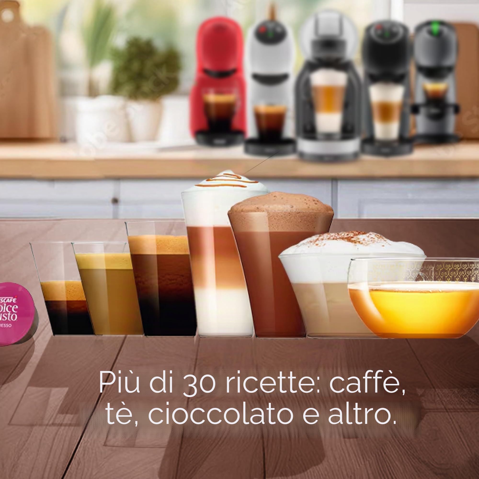 NESCAFÉ DOLCE GUSTO Nescafé Dolce Gusto Caffè Lungo - Set 3 Contenitori Caffè, 3 x 30 Capsule