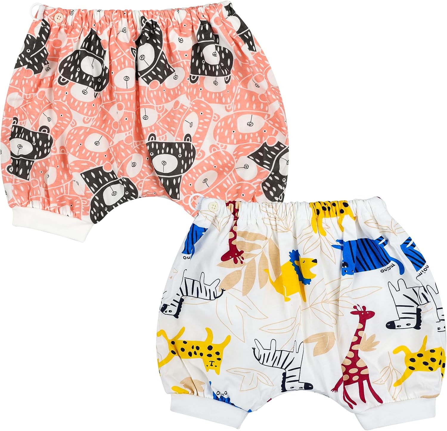 MOEMOE BABY Leakproof Bedwetting Diaper Pants Absorbent Overnight Diaper Short for Boys and Girls 2 Packs