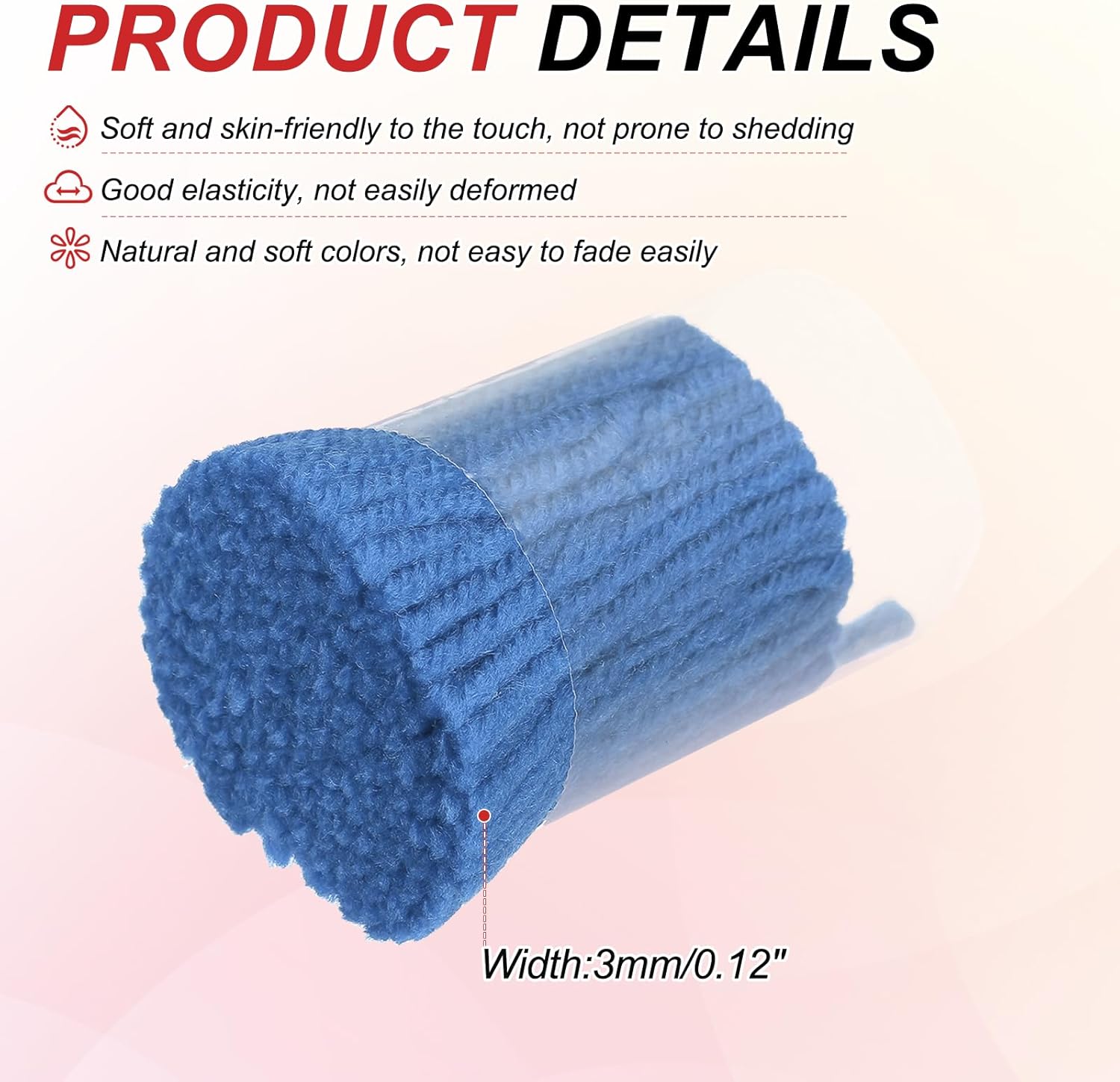 MECCANIXITY 15 Rolls Latch Hook Yarn, 3mm Blue Latch Hook Kit Yarn Precut Hook Rugs Making Crochet Bundles for Rug Adults Beginners Tapestry DIY Craft