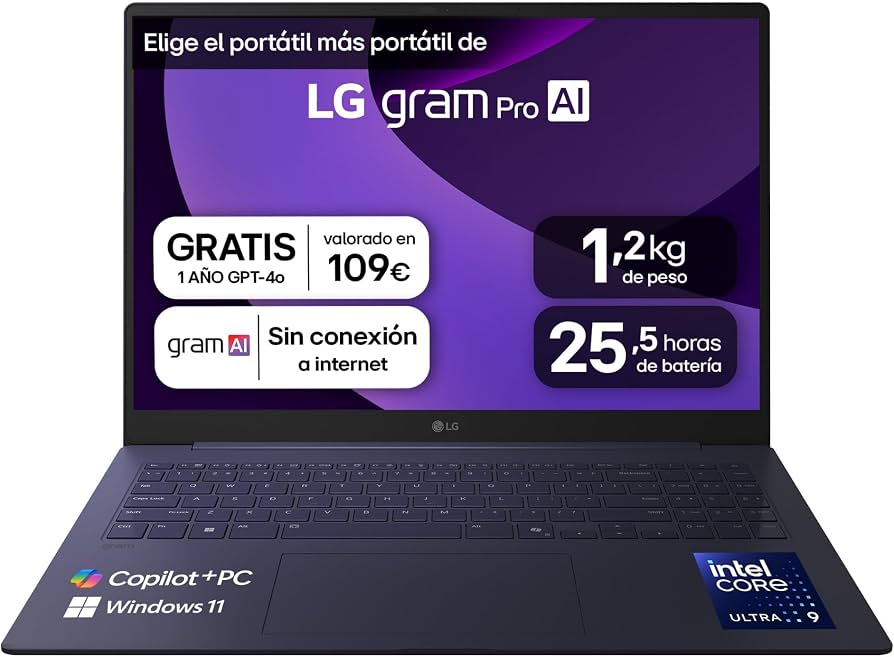 LG gram Pro 16 Windowsノート本体 LG gram Pro 16Z90TS-G.AU99B Ordenador Portátil 16 Pulgadas, Intel