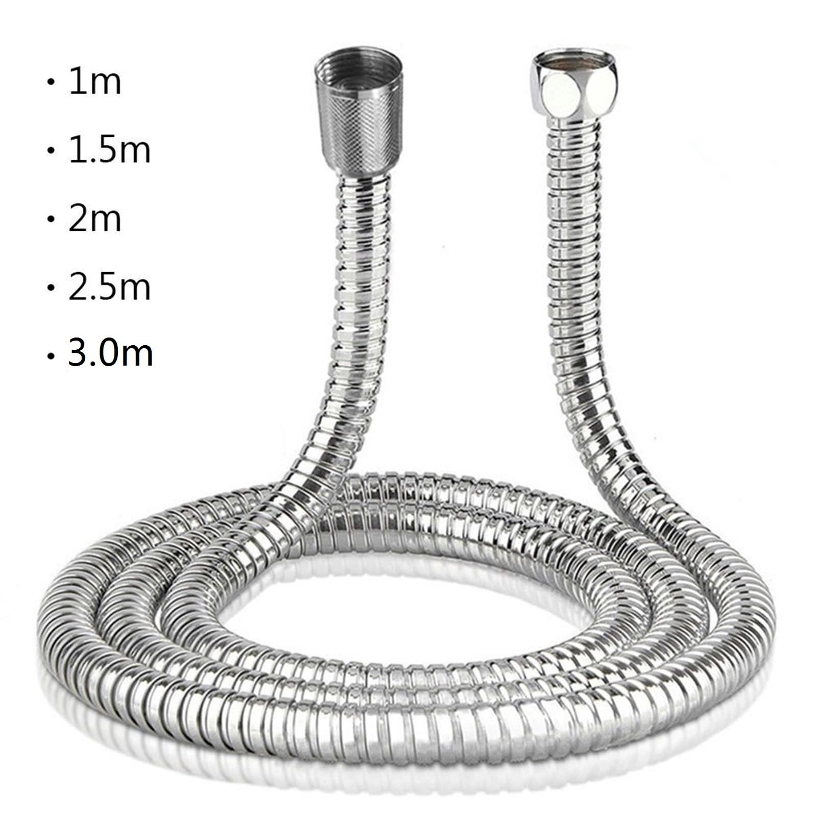 Manguera de Ducha Manguera Flexible de plomería acero inoxidable, tubo cabezal ducha, for baño, accesorios 1-3,0 m(3.0m)