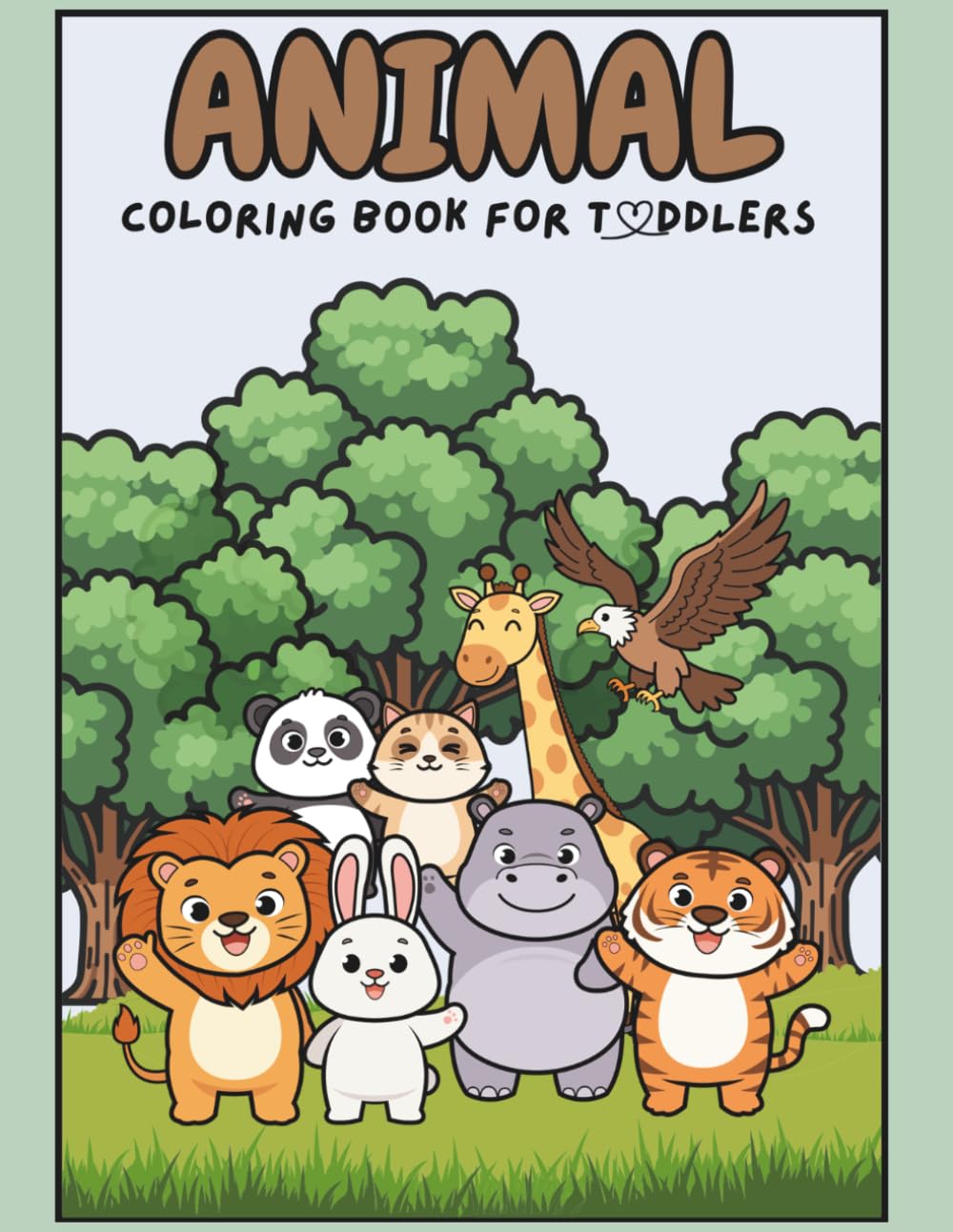 My Animal Learning Coloring Book: 44 Pages to Color, Learn & Discover Animals for Kids Ages 2–8 (Color & Learn Series)
