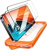 TORRAS GlassGo Ultra Glass Screen Protector for iPhone 16 Pro, 6.1”, Just One Pull, Guide Frame, Easy to Apply, Aerospace-Grade, Full Protection, U.S. MIL Standard, 9H, No Air Bubbles, Set of 2