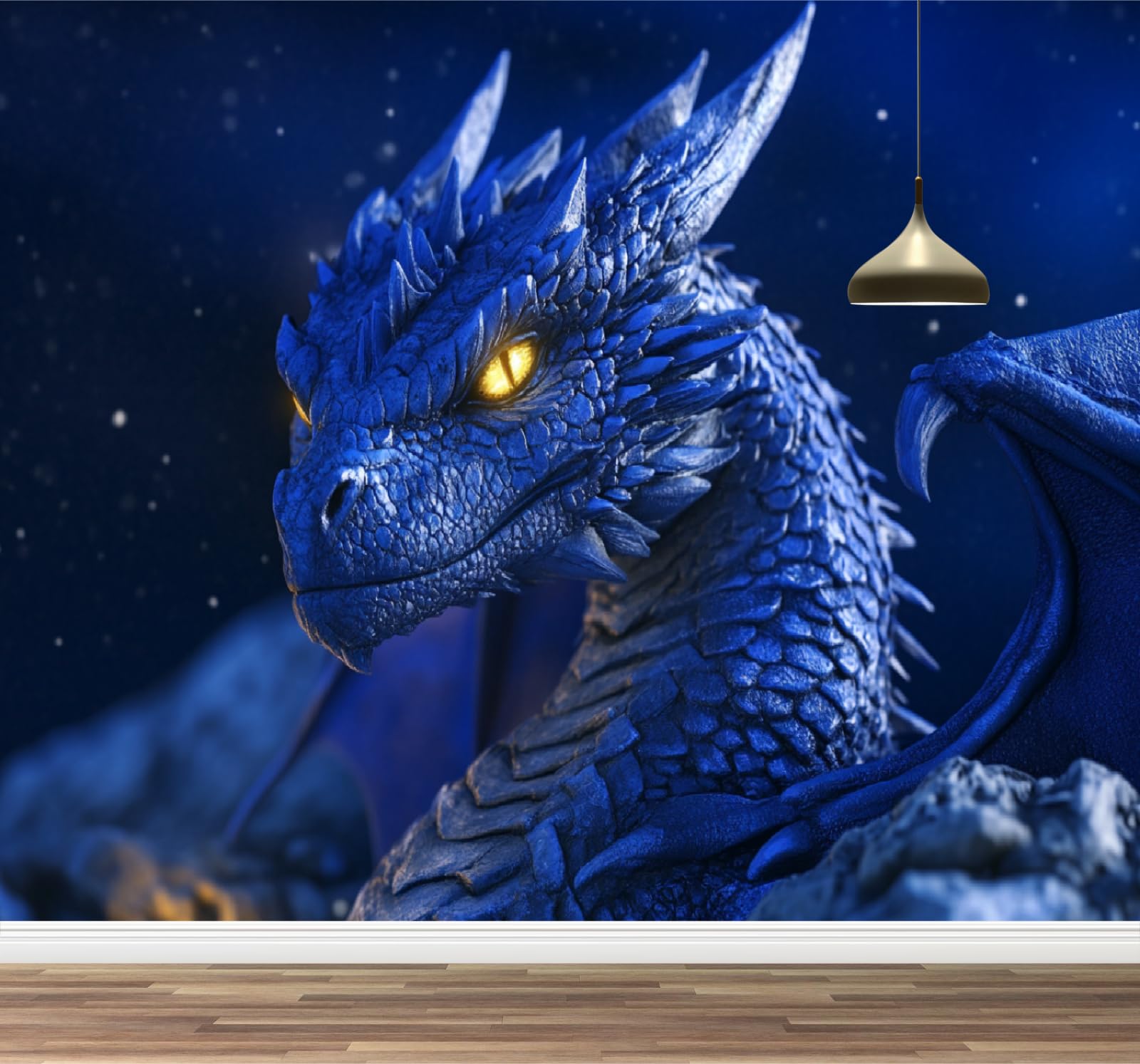 Stickers muraux dragon 3D pour relooker une chambre d'enfant sans abîmer les murs