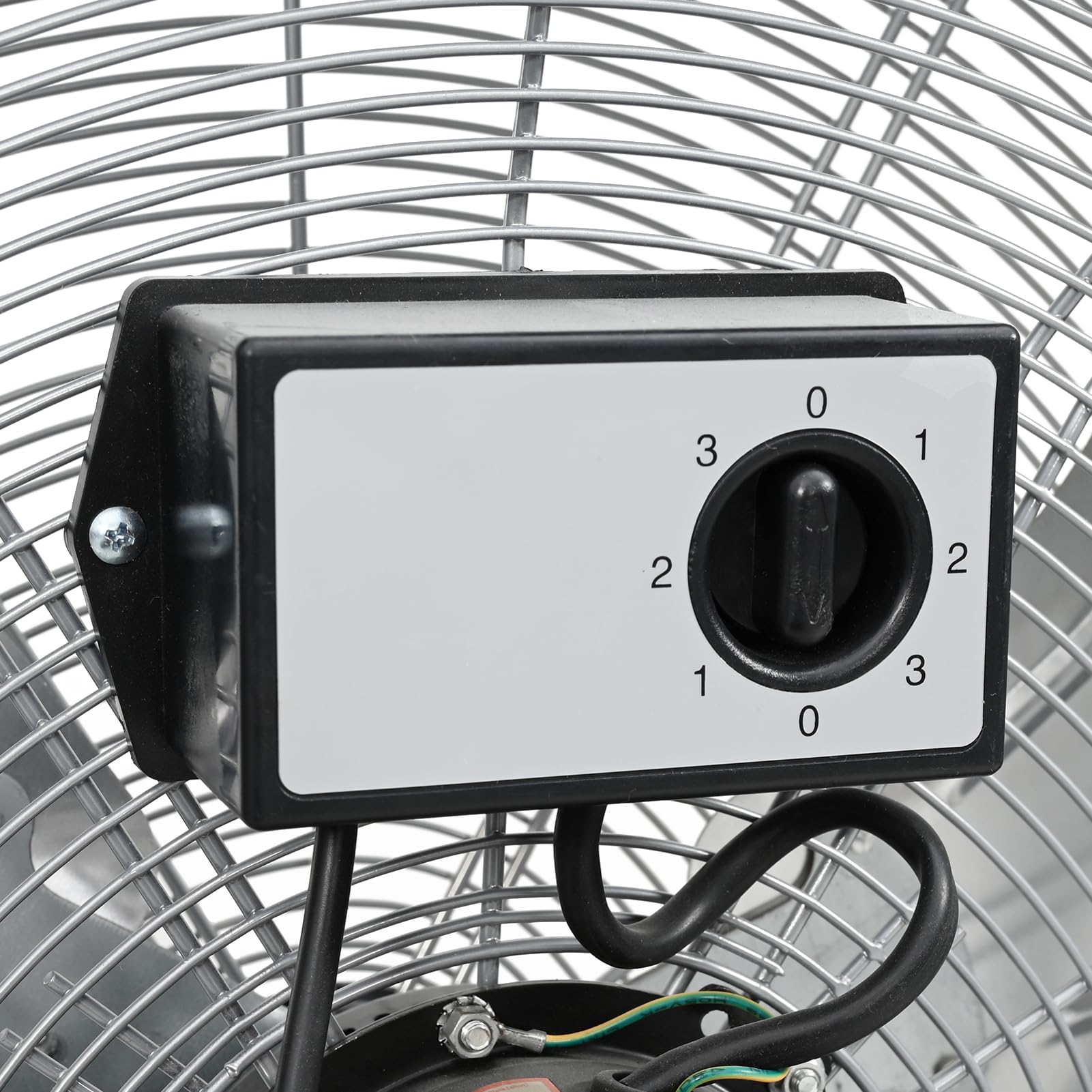 Gecheer Trommelventilator, Verstellbarer Industrieventilator 79 x 37 x 82 cm Aluminium for Wohnzimmer, Garagen, Werkstätten42001424