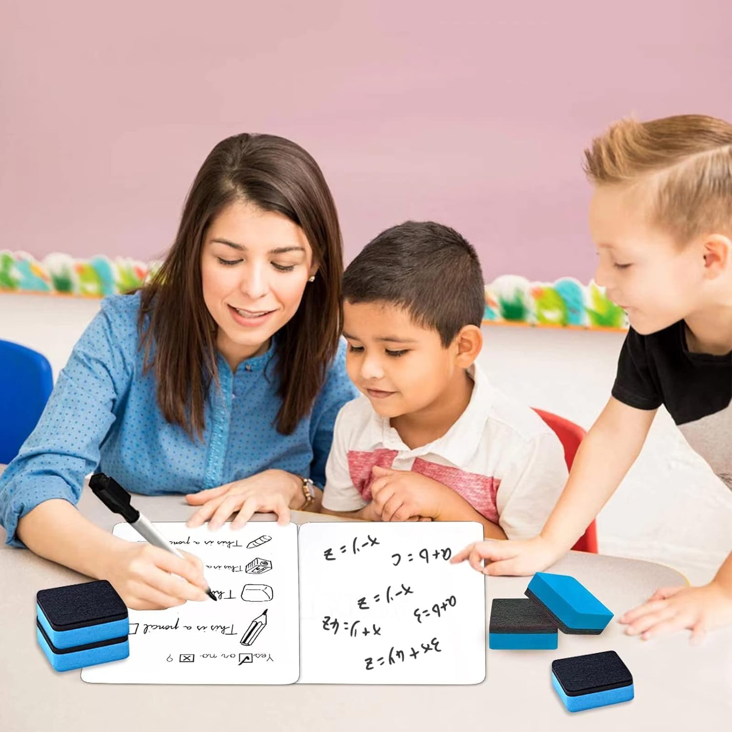 36 Pack Dry Erase Board, 9"x12" Double-Sided White Board with 36 Erasers for Students, Portable & Reusable Small White Lapboards Bulk for Teacher Classroom Homeschool Office School Supplies