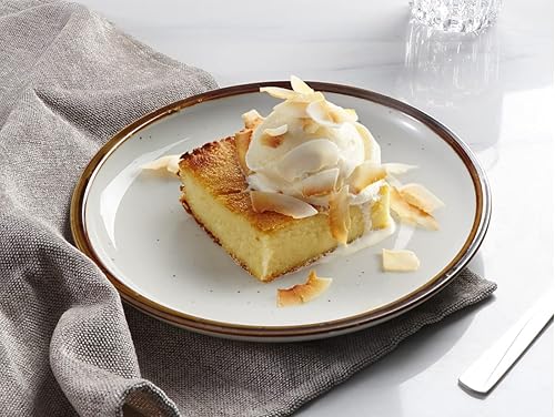 Miniatura 4 de ONEMORE Juego de 6 platos de cerámica pequeños de 8.5 pulgadas para aperitivo, ensalada y postre. Plato apto para horno, microondas y lavavajillas.