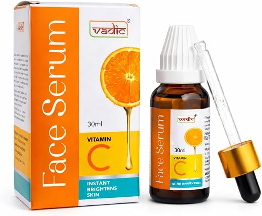 Vadic Vitamin C Face Serum for Glowing Skin (30ml) – Brightening &amp; Anti-Aging Serum for Dark Spots, Pigmentation, Acne Mar...