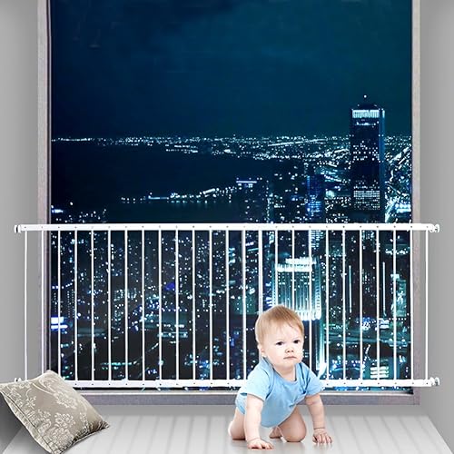 Miniatura 10 de Fairy Baby Guardias de ventana para niños, barras de seguridad para puertas de ventana de seguridad, color blanco, se ajustan a 36.6-61.8 pulgadas