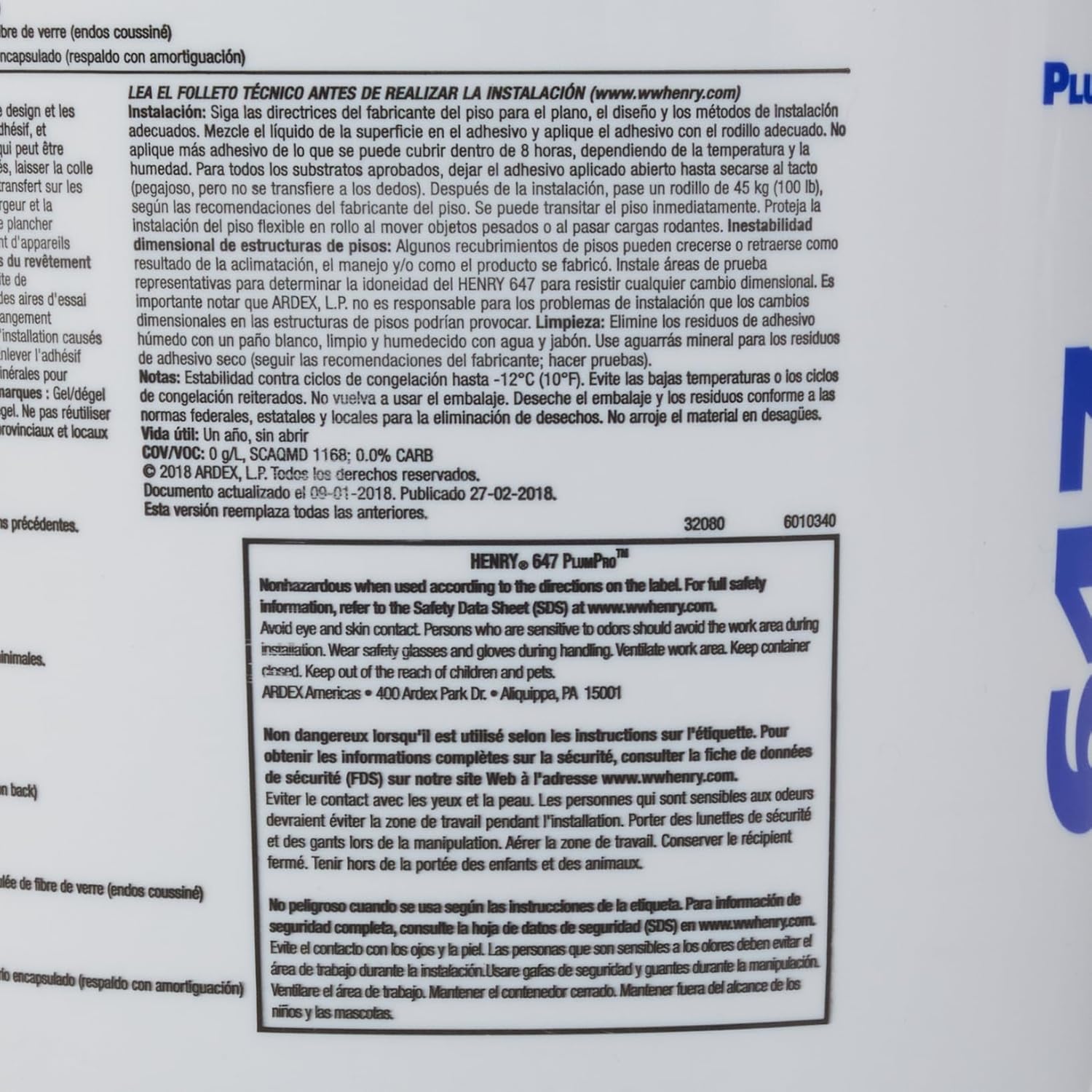 Henry Adhesive Floor Vinyl 1GA 32080