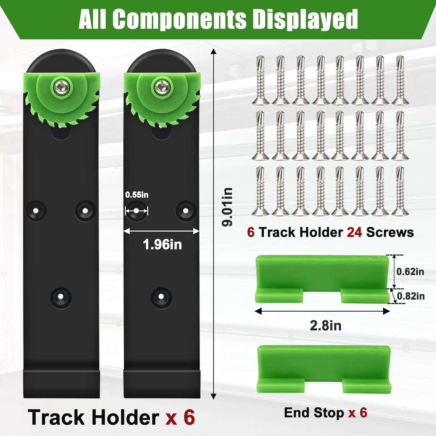 Track Saw Guide Holder For FastCap 02896 Makita/Festool,Track Saw Guide Rail Holder For DeWalt Guide Rail (6 Pack)