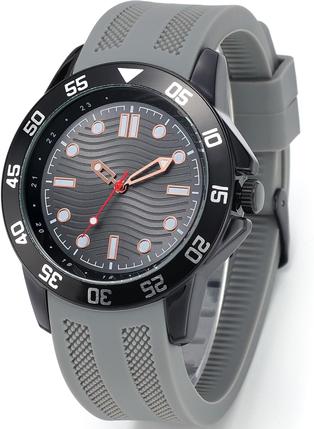 NUOVO Watch Mens Wrist Watches for Men Sports Watch Silicone Rubber Strap Watch Waterproof Watch Easy to Read Casual Watch