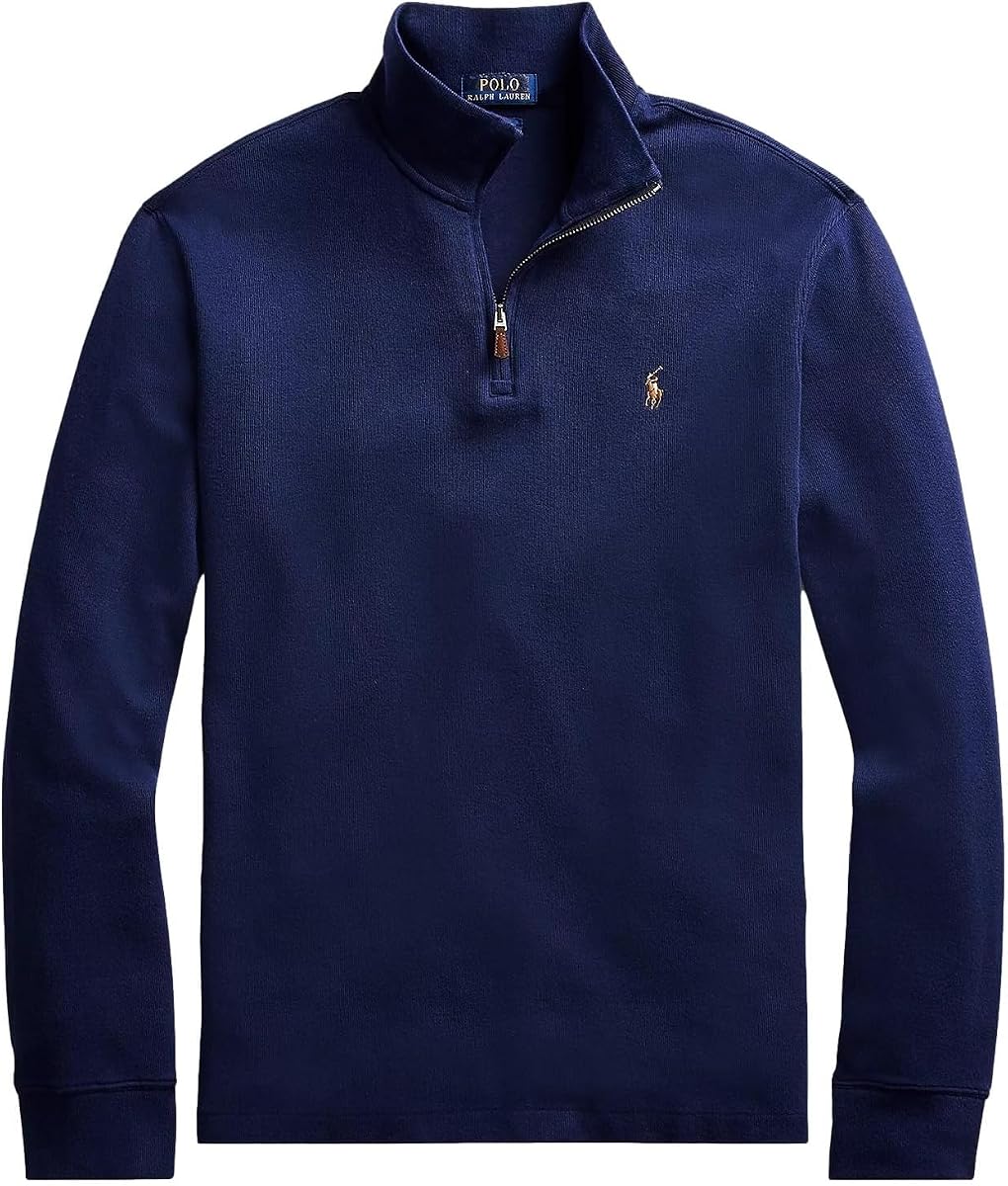 Polo Ralph Lauren Sudadera de forro polar de manga larga con cremallera para hombre