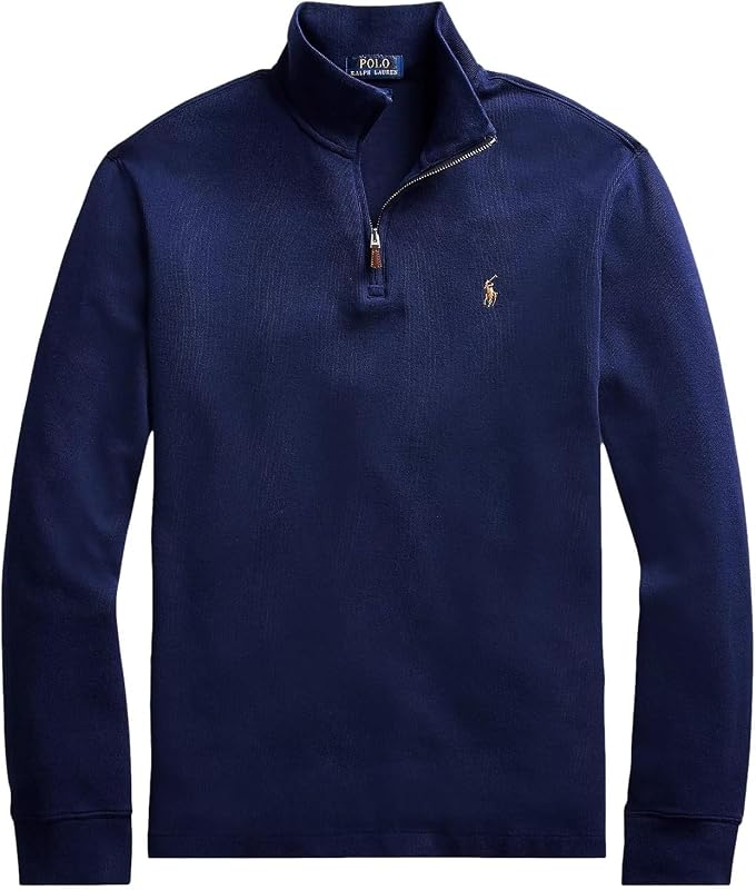 POLO RALPH LAUREN Suéter clásico con cremallera de un cuarto para hombre