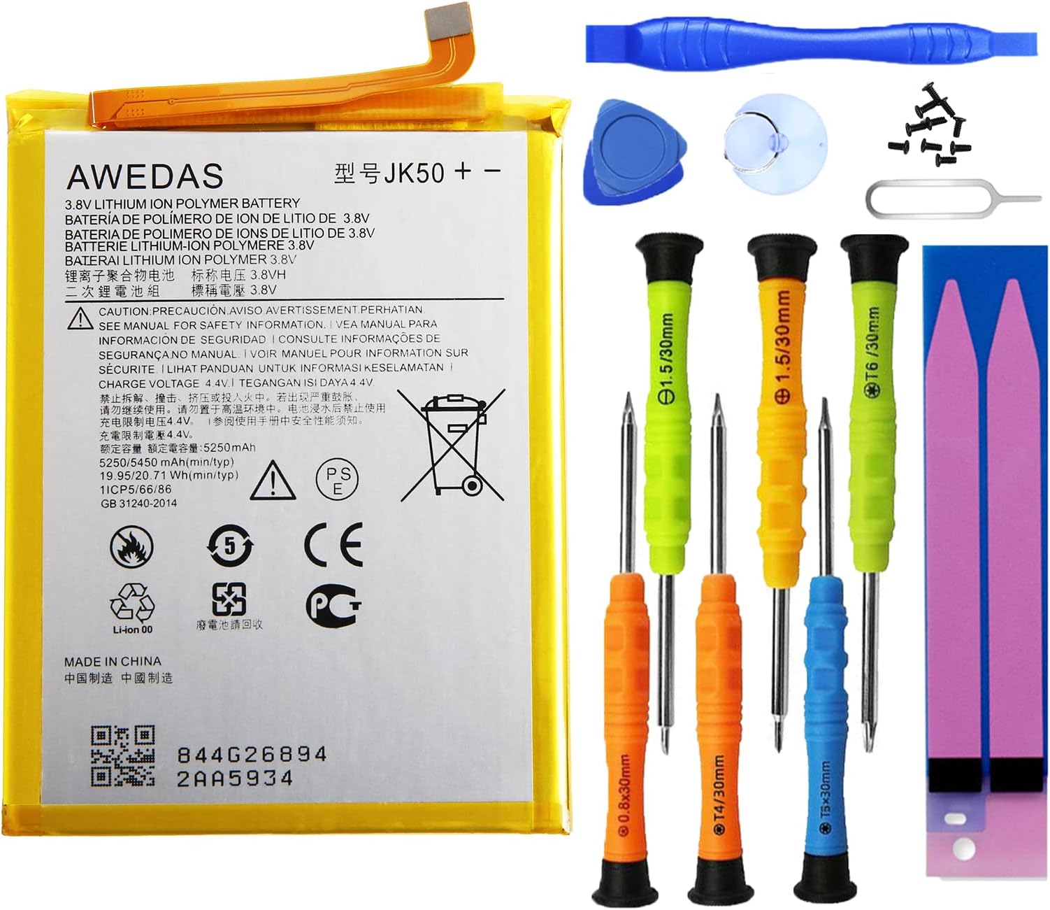 Moto G Stylus Battery Upgraded ZUEUS 5000mAh LiPolymer Battery Replacement for