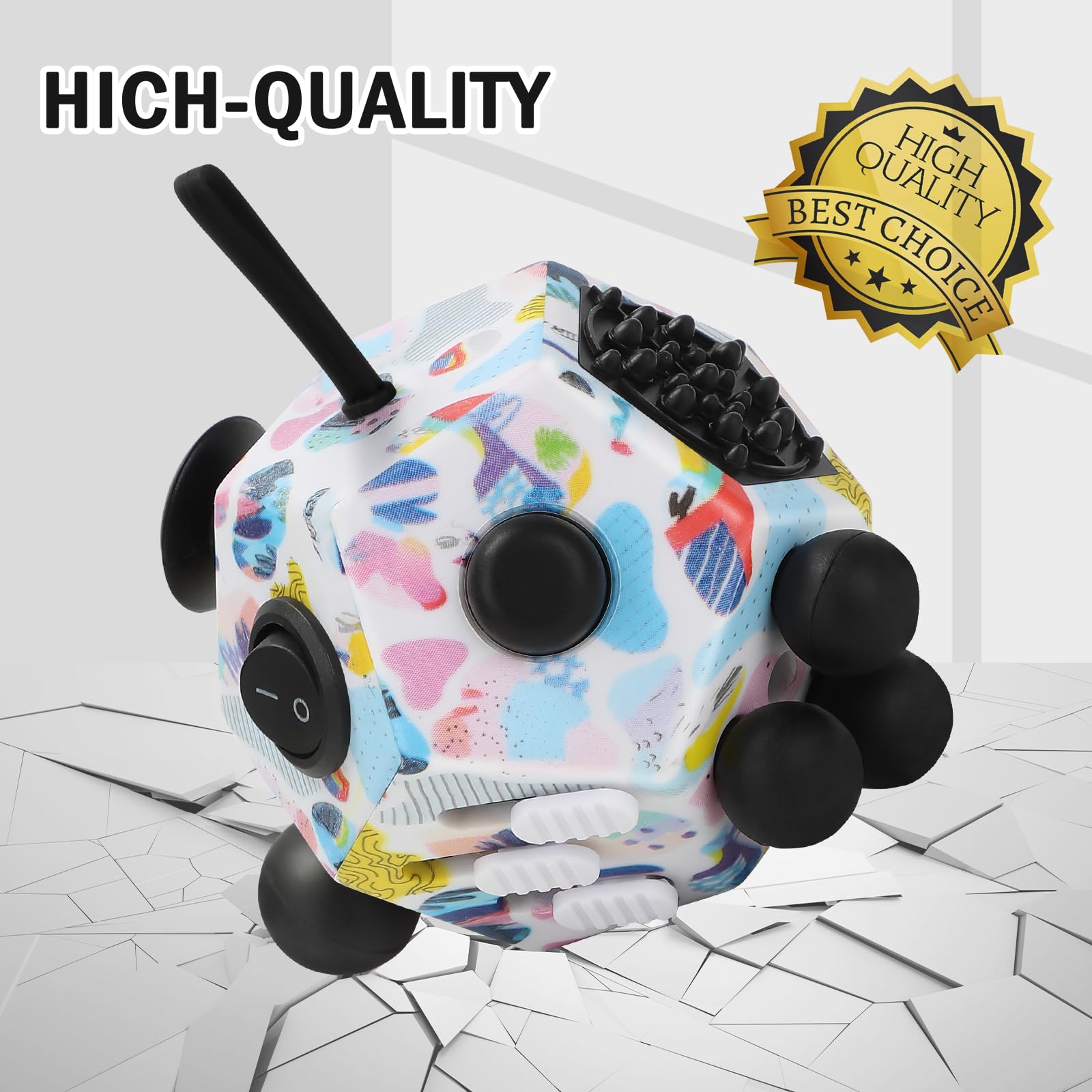 Amazon | VCOSTORE 12面体フィジェットキューブ フィジェットトイ うつ