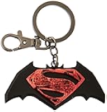 DC Batman Vs Superman Logo Pewter Key Chain